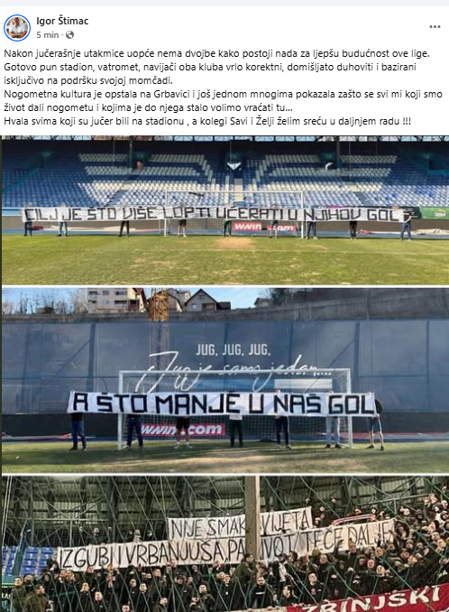 Štimac se oglasio poslije Grbavice, oduševljen je: Objavio poruke Manijaka i Ultrasa