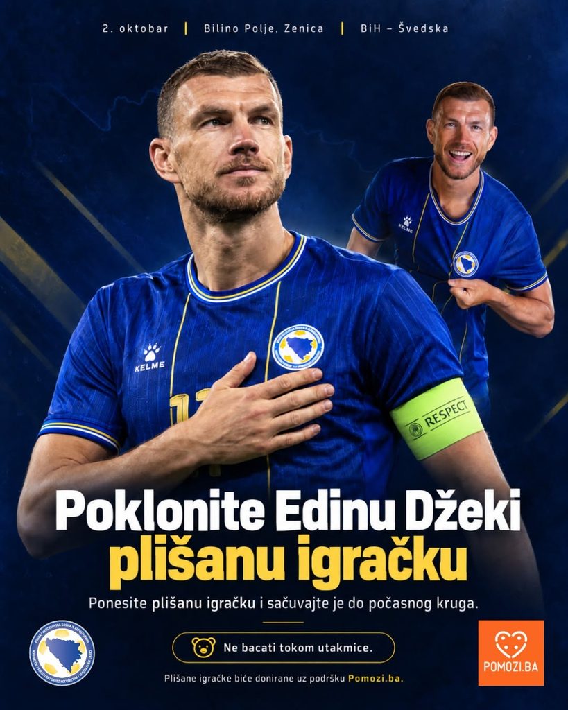 NS BiH poslao posebnu poruku navijačima uoči Džekinog oproštaja